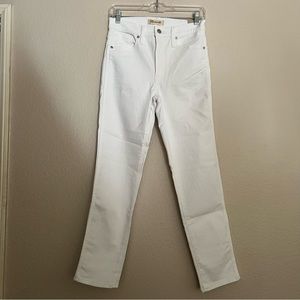 Madewell Stovepipe Jeans in Pure White Size: 26, NWT